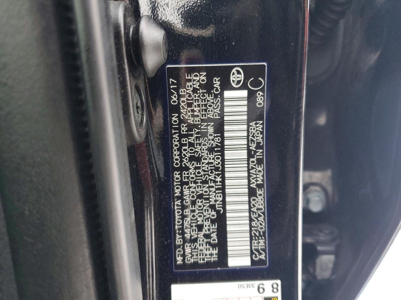 2018 Toyota Camry l