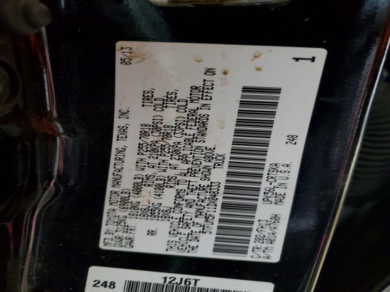 2013 Toyota Tundra Double Cab SR5