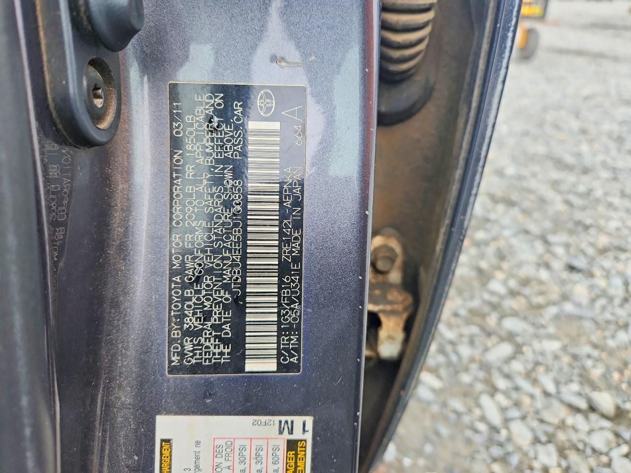 2011 Toyota Corolla Base