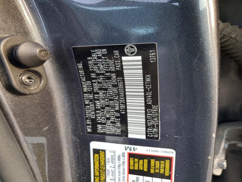 2010 Toyota Camry le