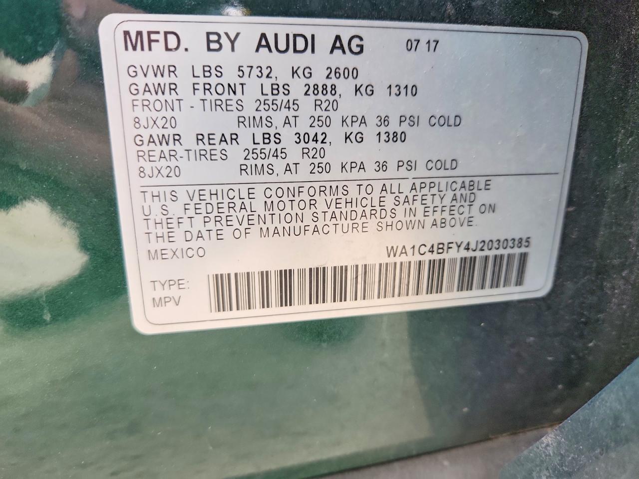 2018 Audi SQ5 Prestige