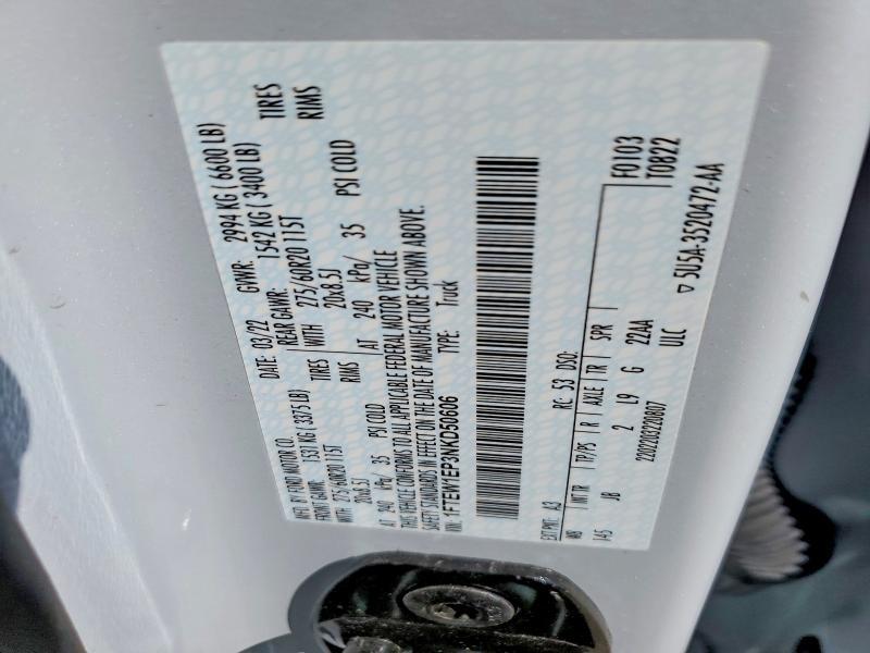 2022 Ford F150 Supercrew