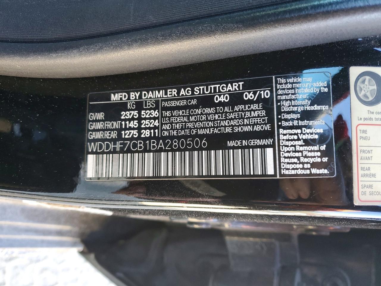 2011 Mercedes-Benz E 550