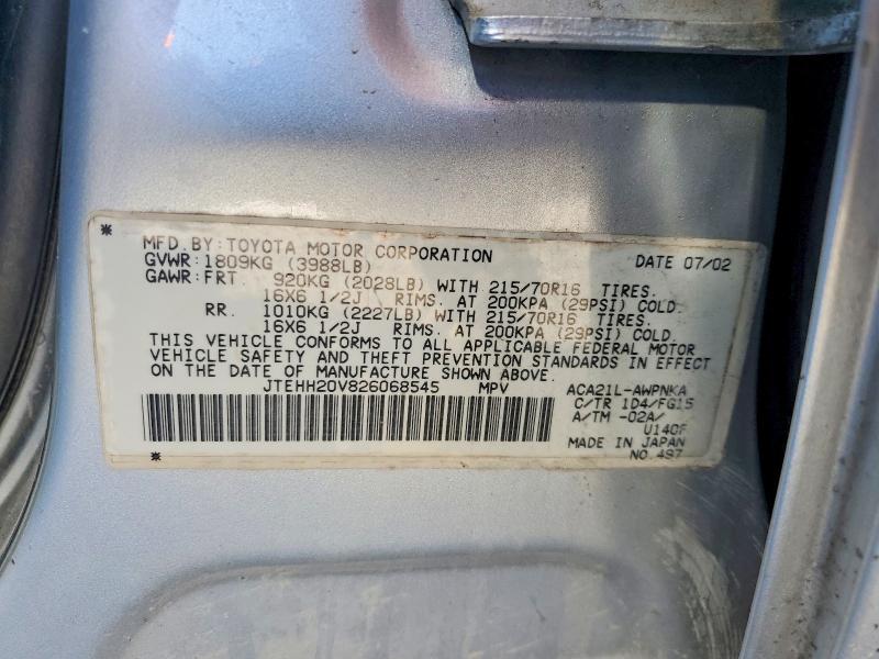 2002 Toyota Rav4 Base