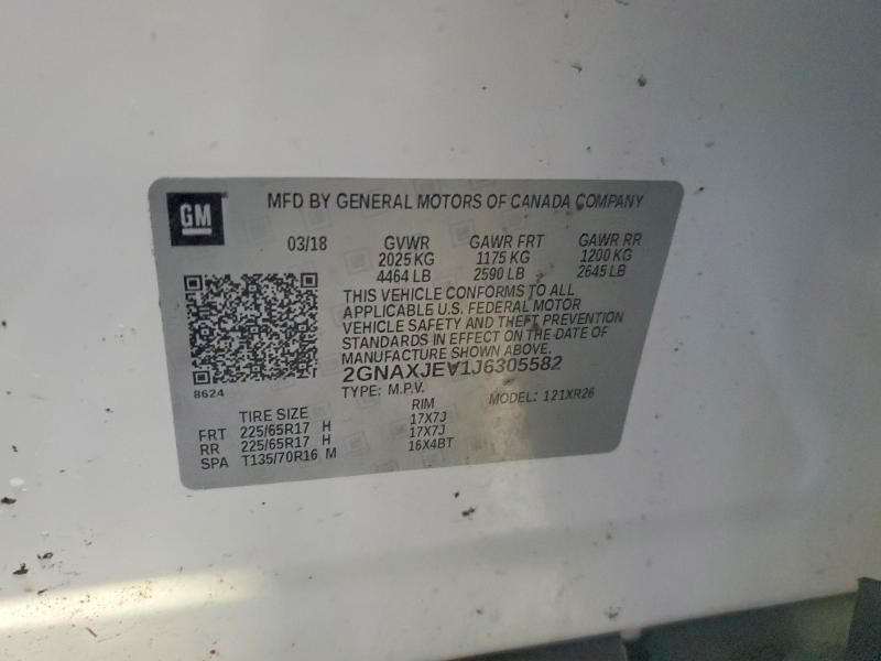 2018 Chevrolet Equinox lt