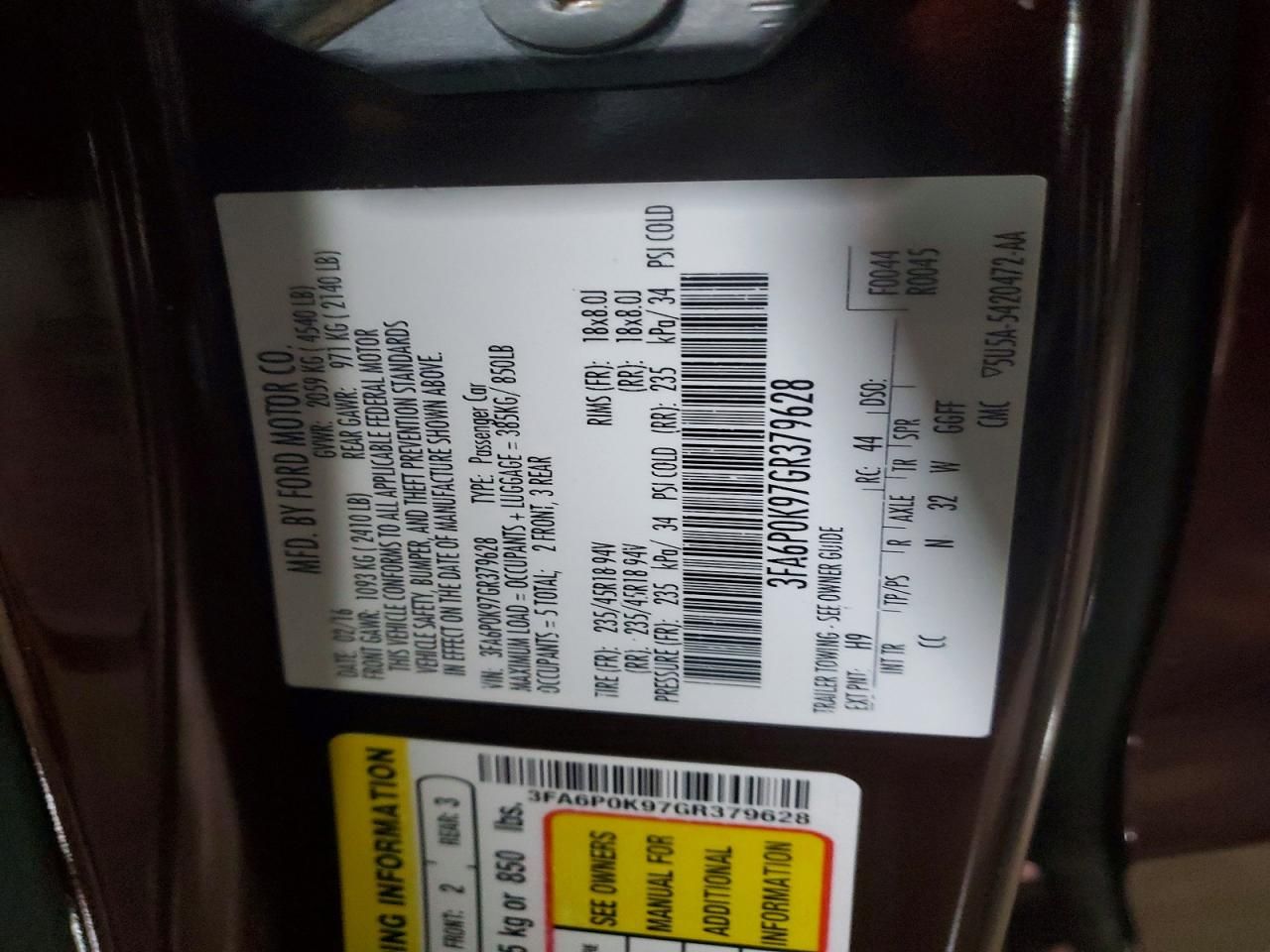 2016 Ford Fusion Titanium