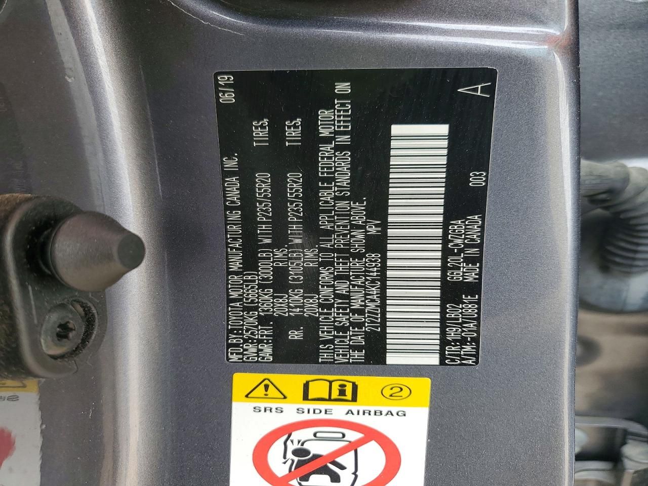 2019 Lexus Rx 350 Base