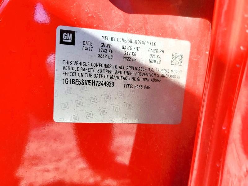 2017 Chevrolet Cruze lt