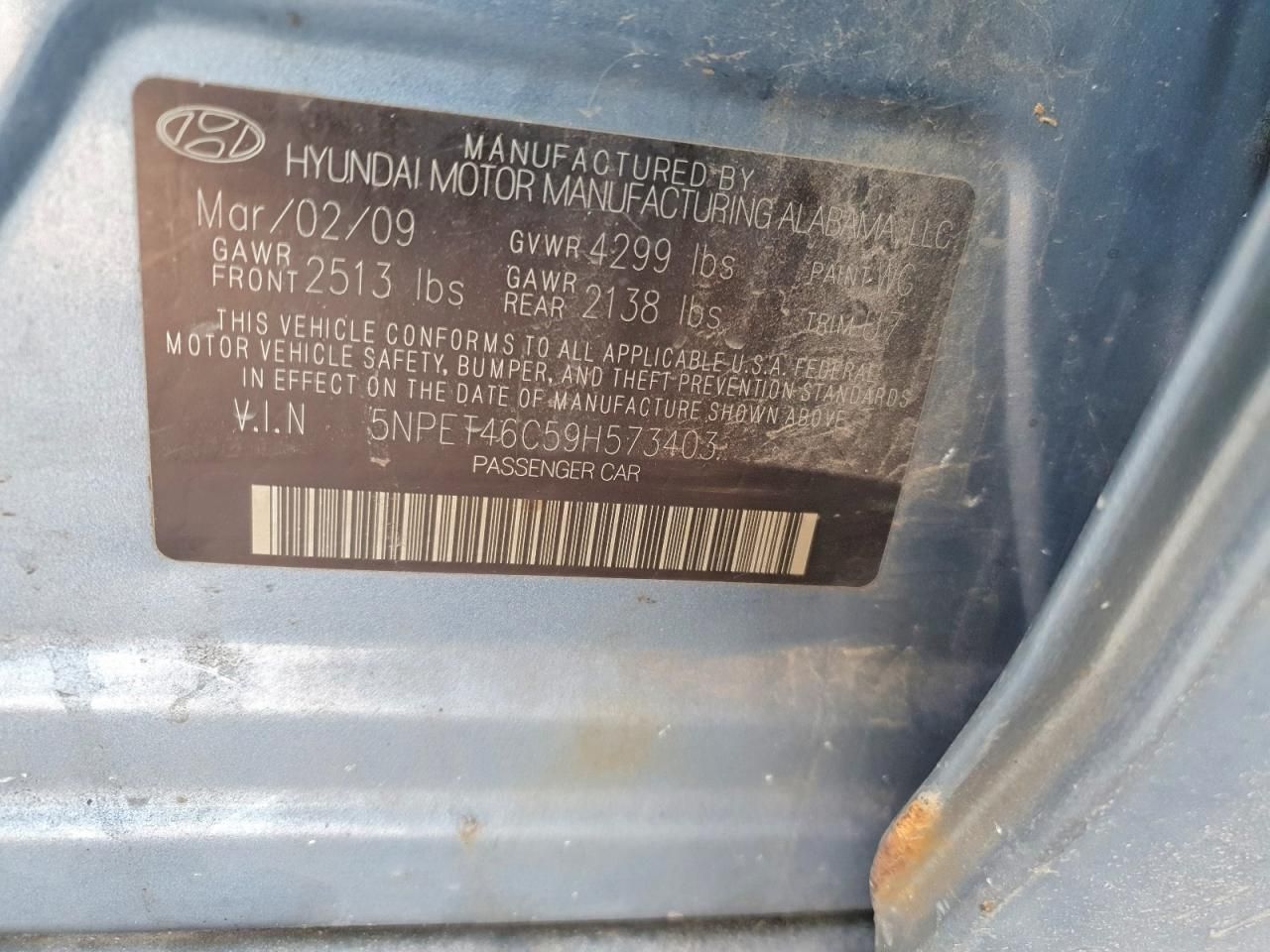 2009 Hyundai Sonata gls