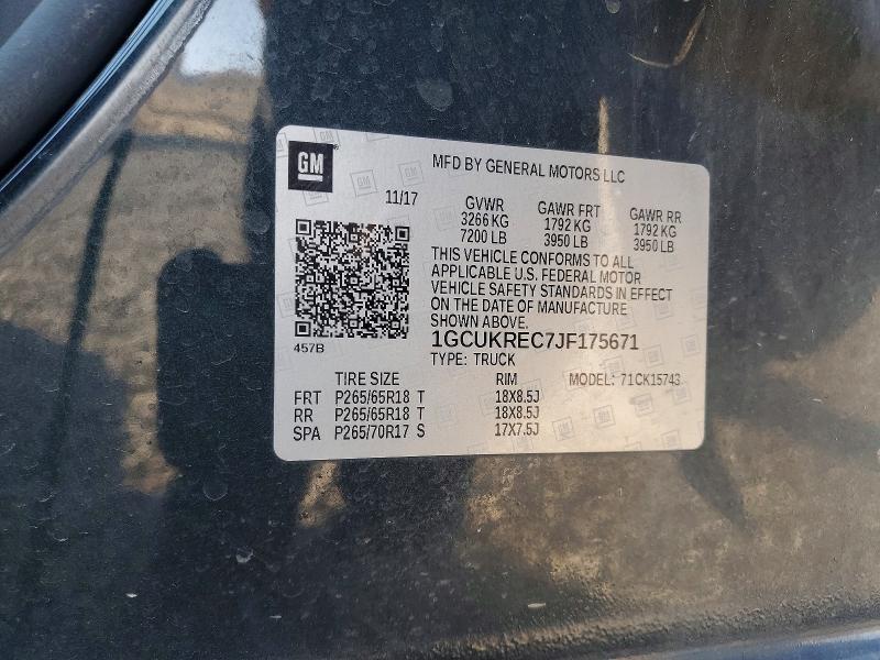 2018 Chevrolet Silverado K1500 LT