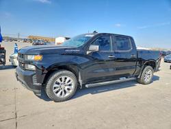 Salvage trucks for sale at Grand Prairie, TX auction: 2021 Chevrolet Silverado 1500 Custom 2.7L Crew Cab