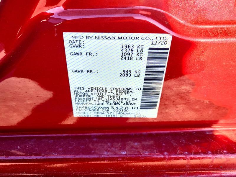 2021 Nissan Altima 2.5 sr