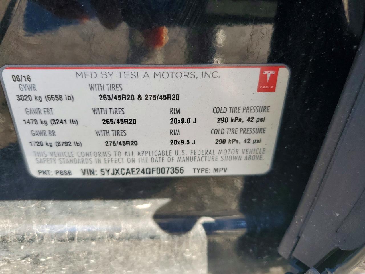 2016 Tesla Model x
