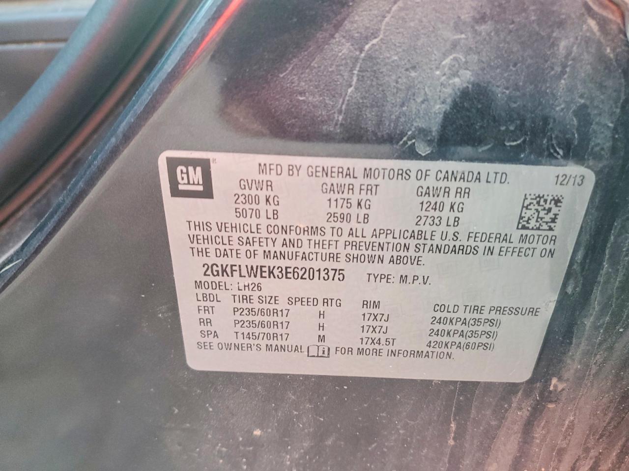 2014 GMC Terrain sle
