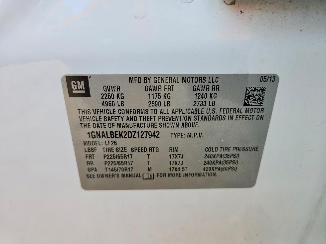 2013 Chevrolet Equinox ls