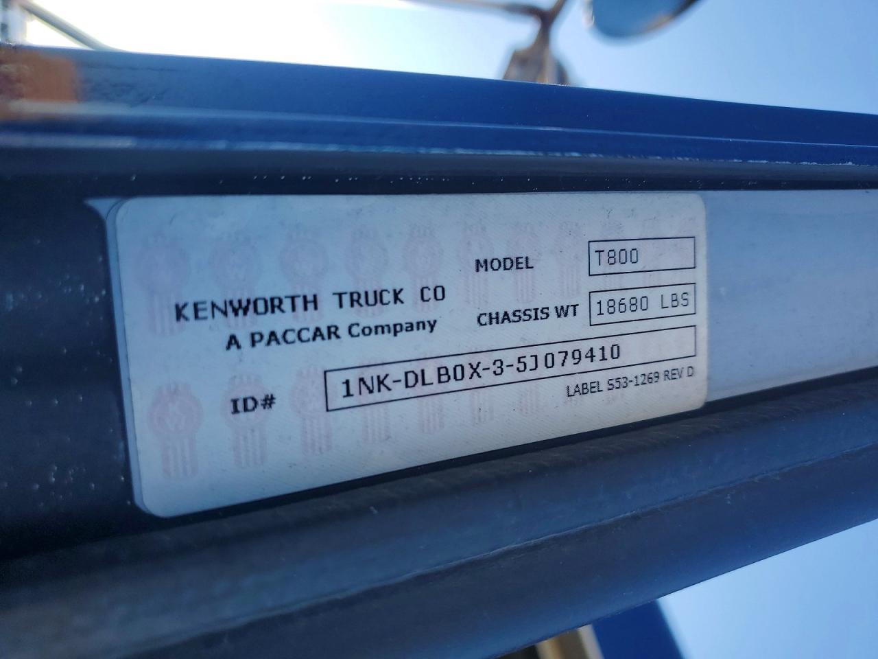 2005 Kenworth T800 Dump Truck
