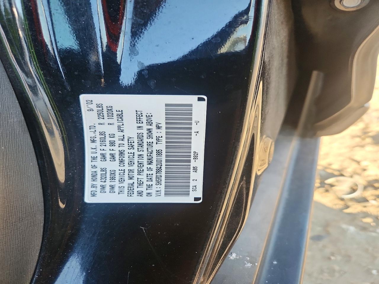 2002 Honda Cr-v ex