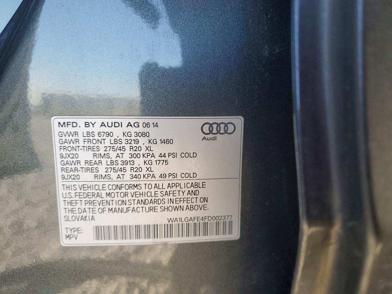 2015 Audi Q7 Premium Plus