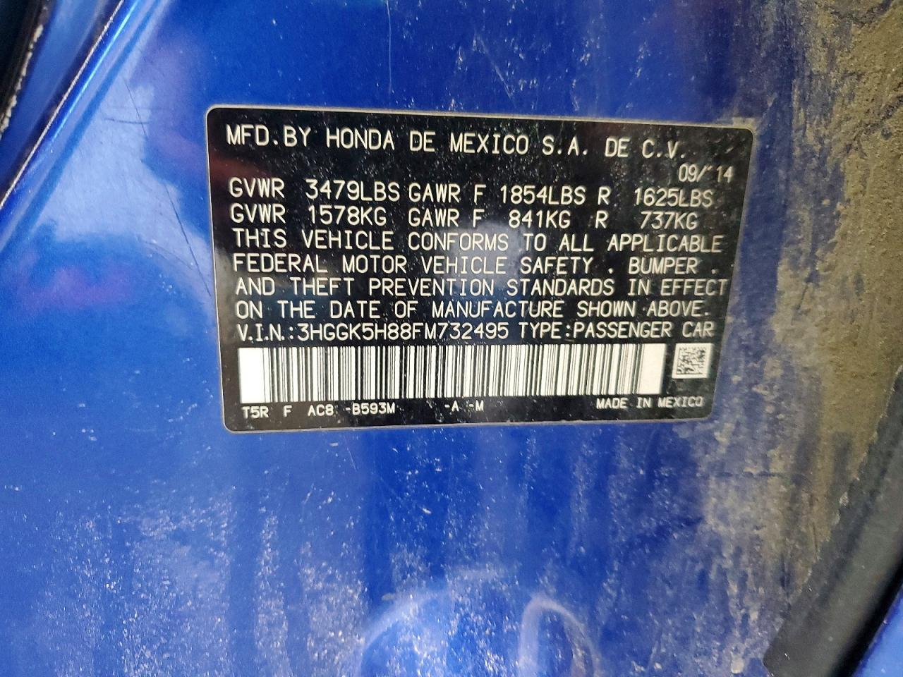 2015 Honda Fit ex