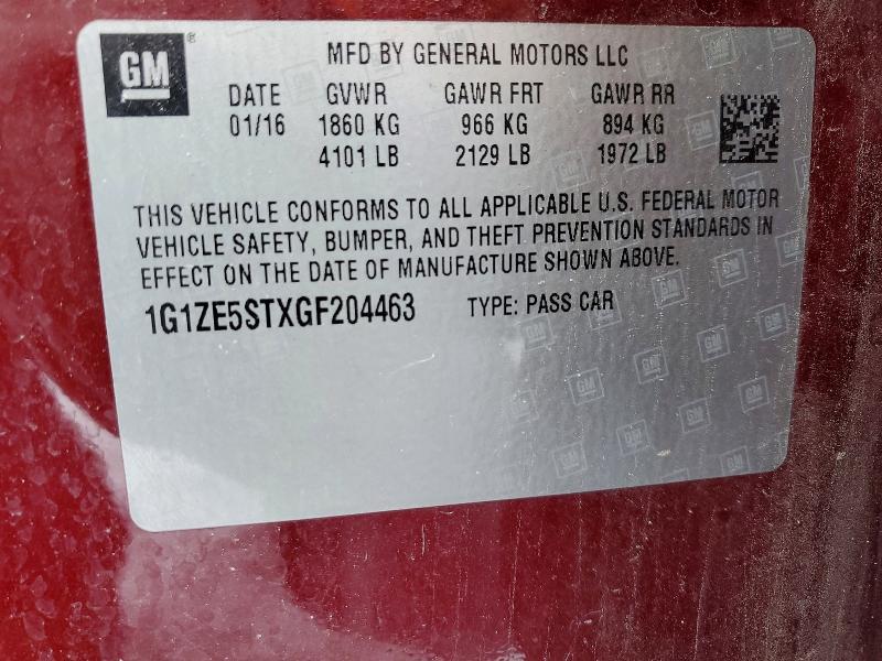2016 Chevrolet Malibu lt