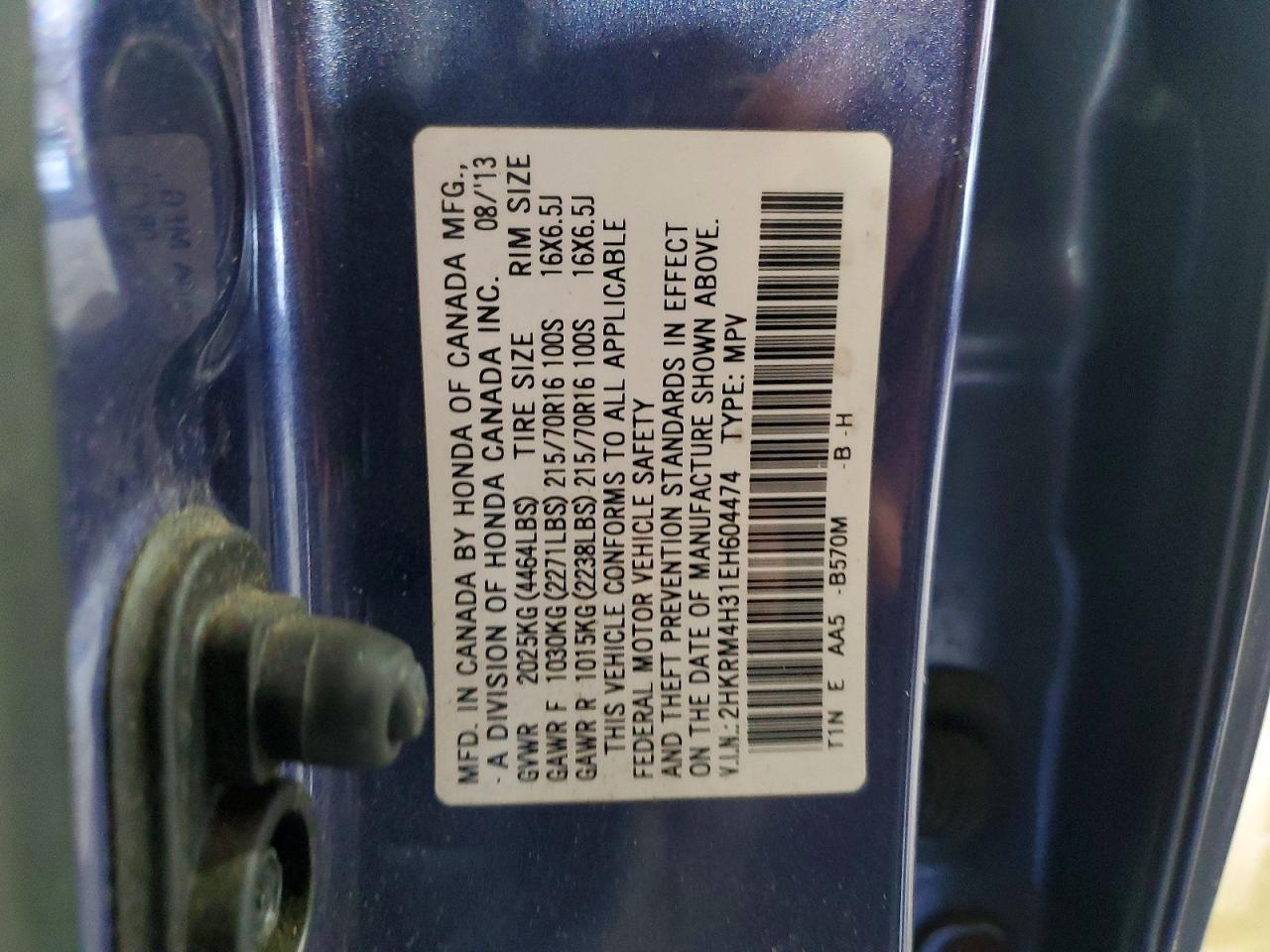 2014 Honda Cr-v lx