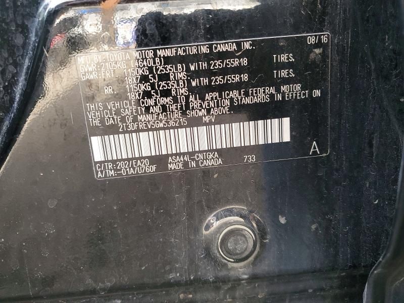 2016 Toyota Rav4 Limited