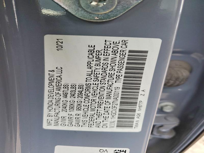 2022 Honda Accord Hybrid Sport