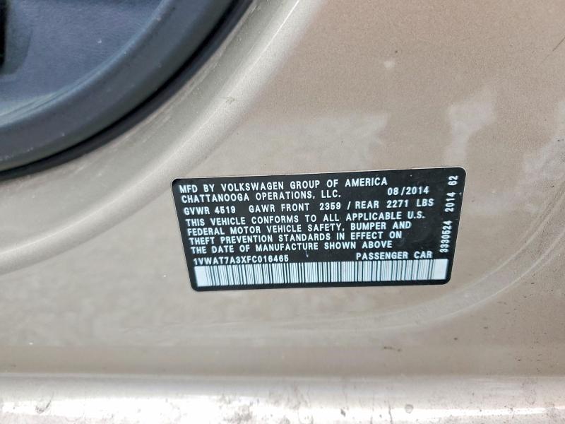 2015 Volkswagen Passat s