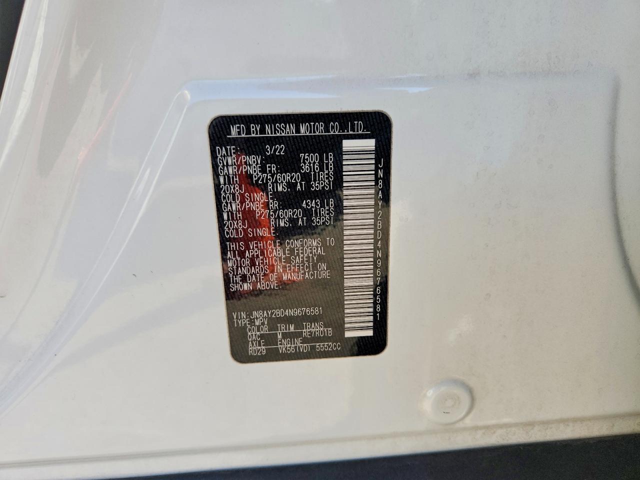 2022 Nissan Armada sl