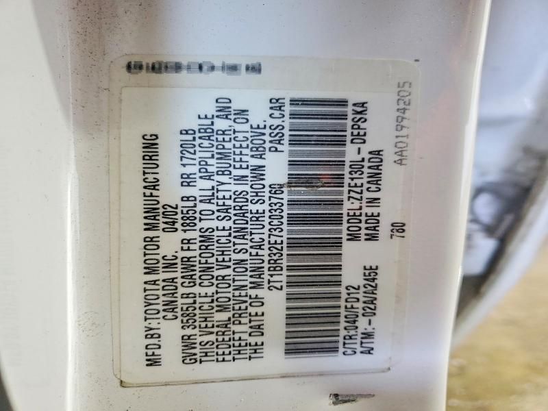 2003 Toyota Corolla ce