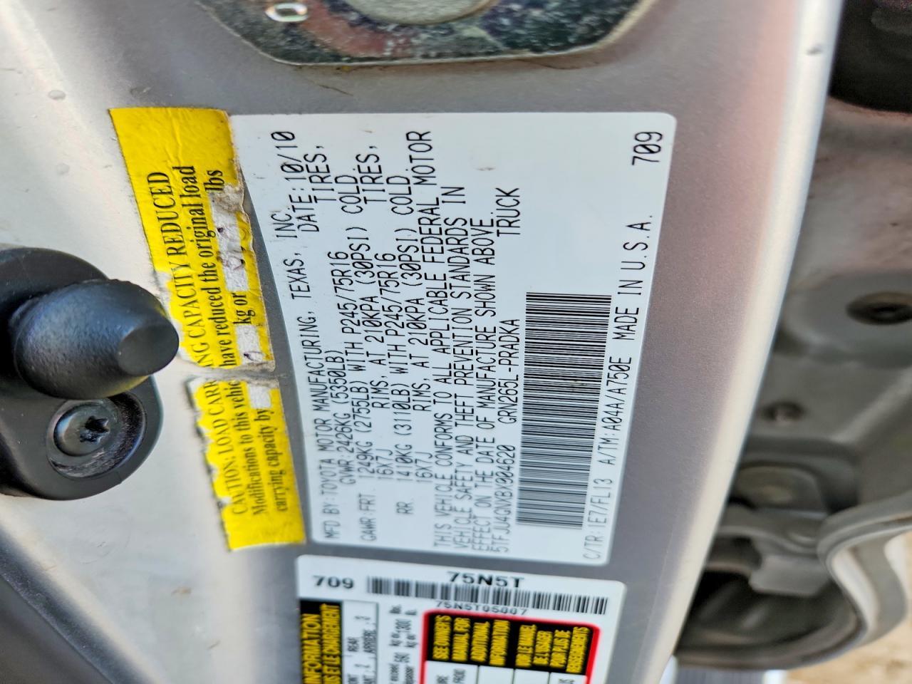 2011 Toyota Tacoma Prerunner V6