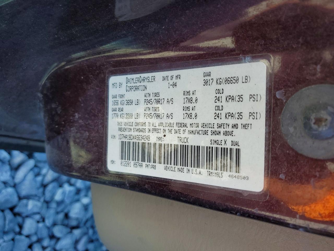 2004 Dodge RAM 1500 ST