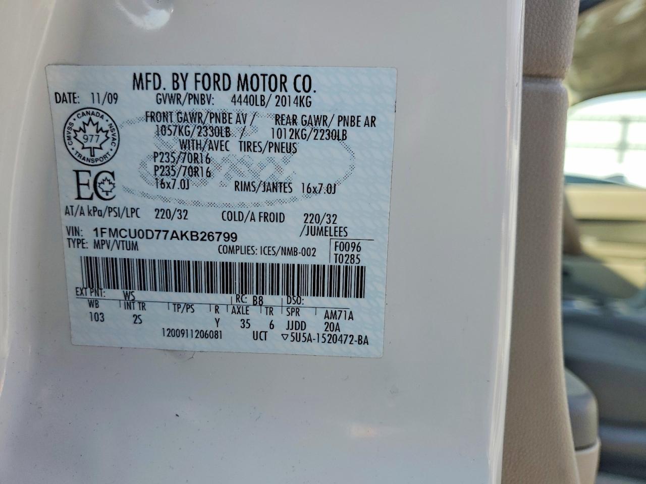 2010 Ford Escape xlt