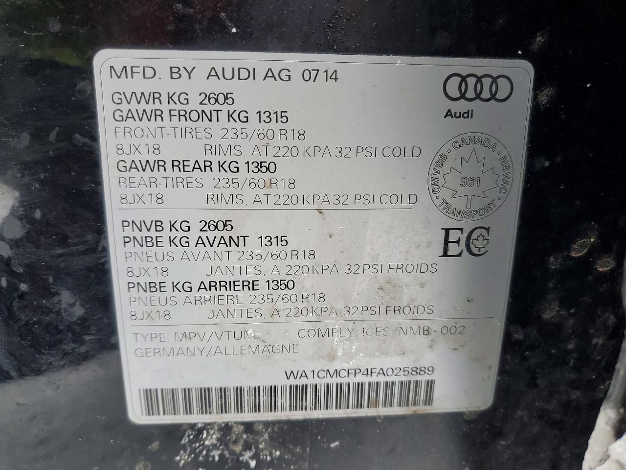2015 Audi Q5 tdi Premium Plus