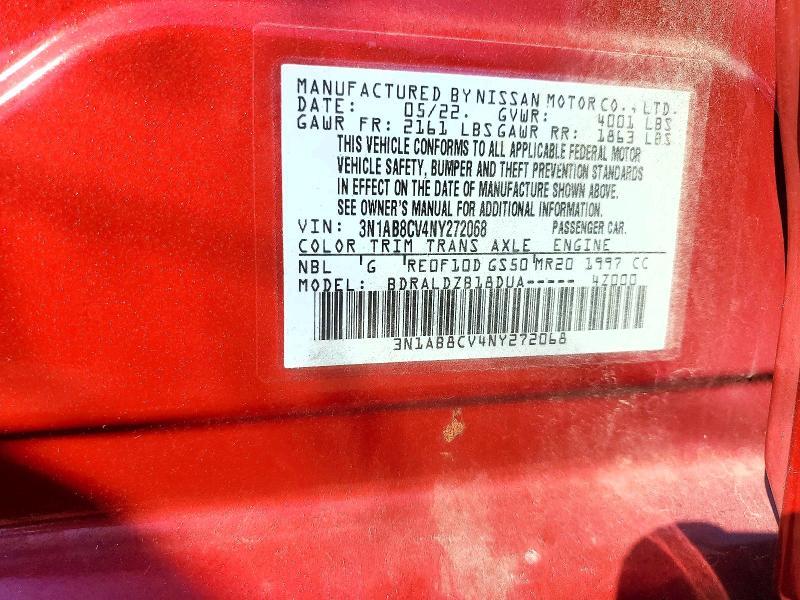 2022 Nissan Sentra sv