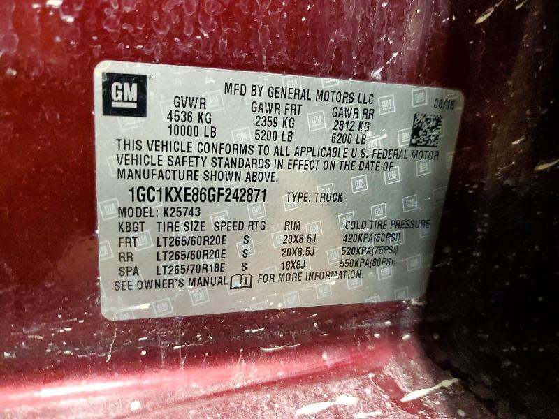 2016 Chevrolet Silverado K2500 High Country