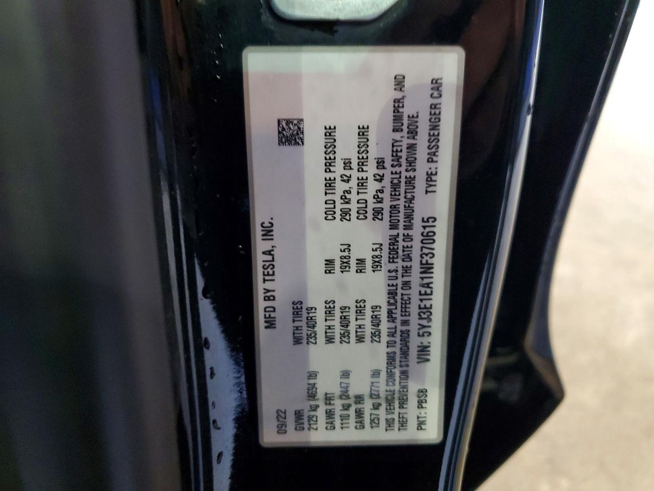 2022 Tesla Model 3