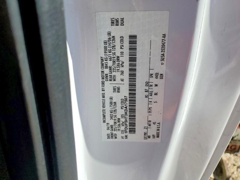 2019 Ford F550 Super Duty