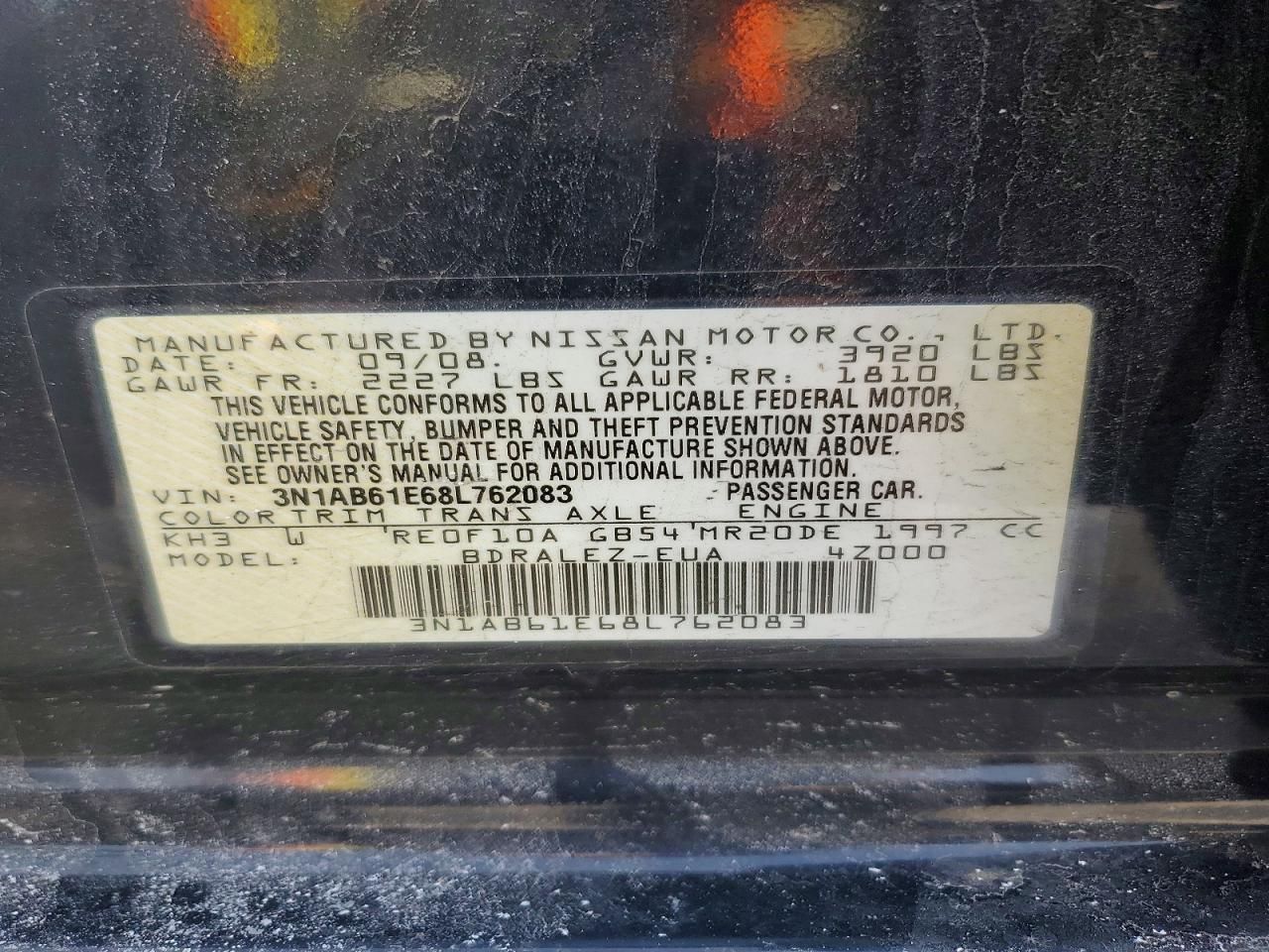 2008 Nissan Sentra 2.0