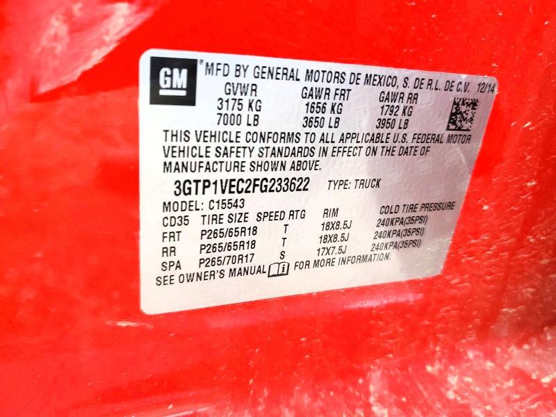 2015 GMC Sierra C1500 SLT