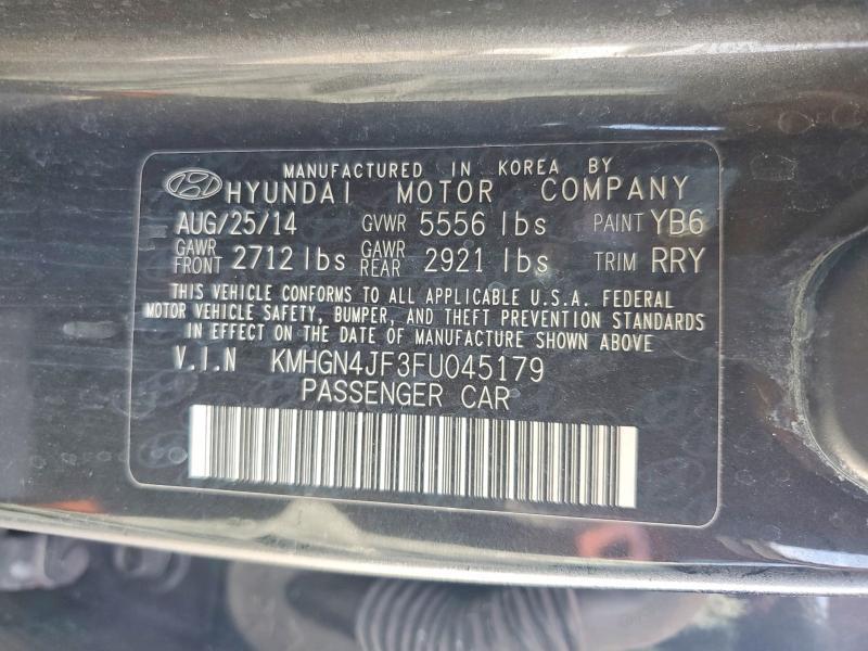 2015 Hyundai Genesis 5.0l