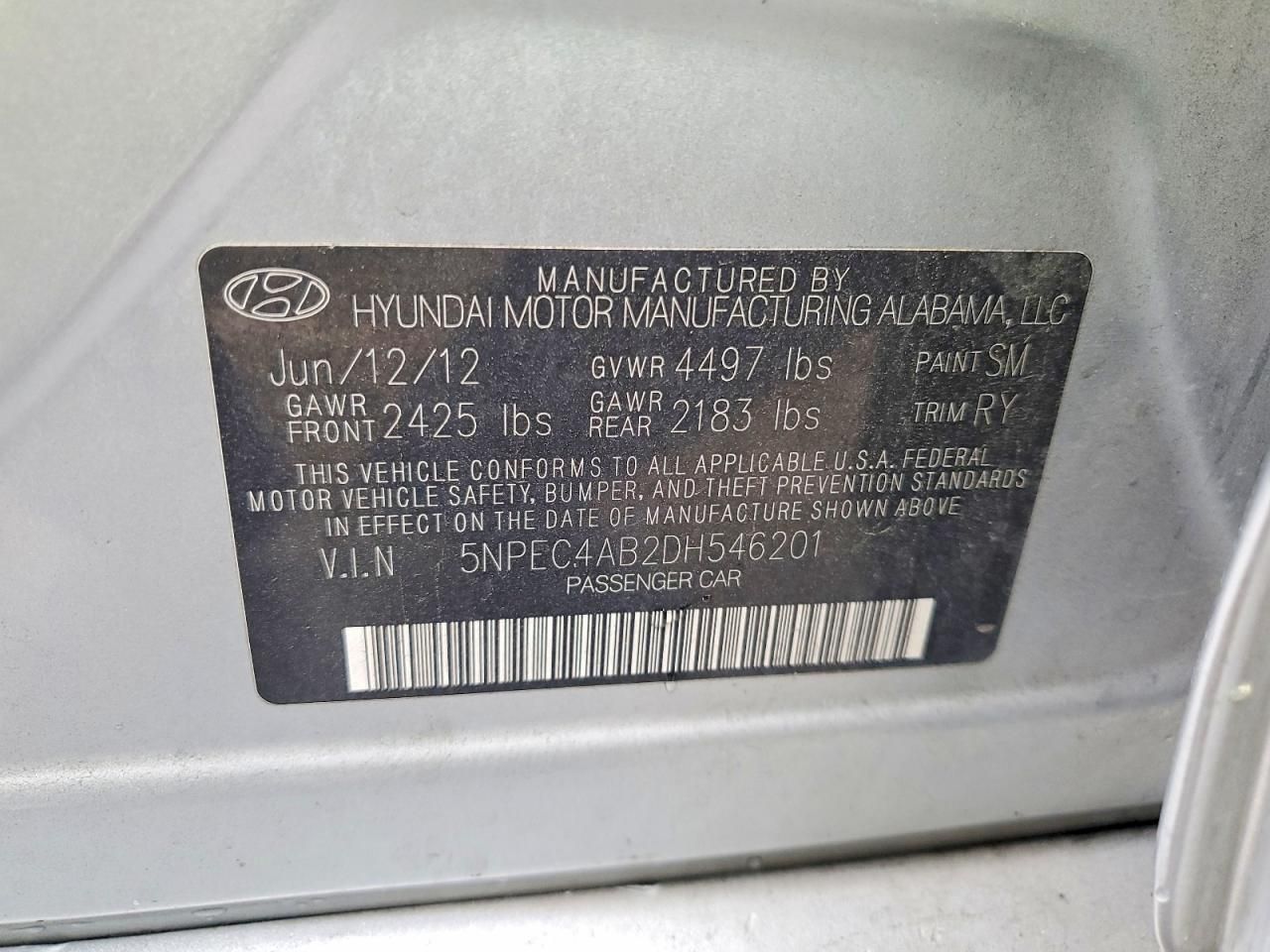 2013 Hyundai Sonata se