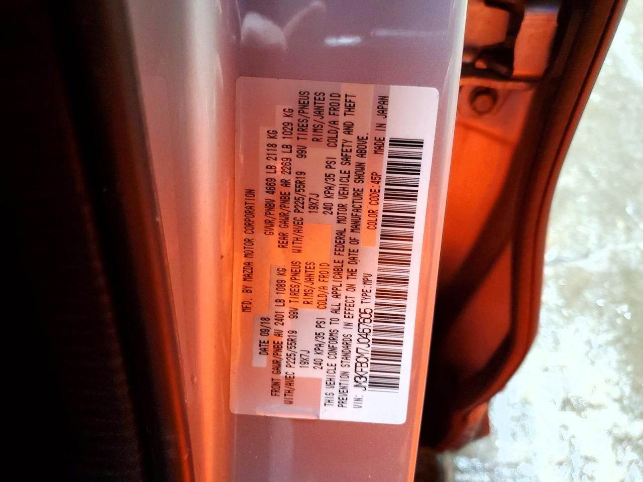 2018 Mazda Cx-5 Touring