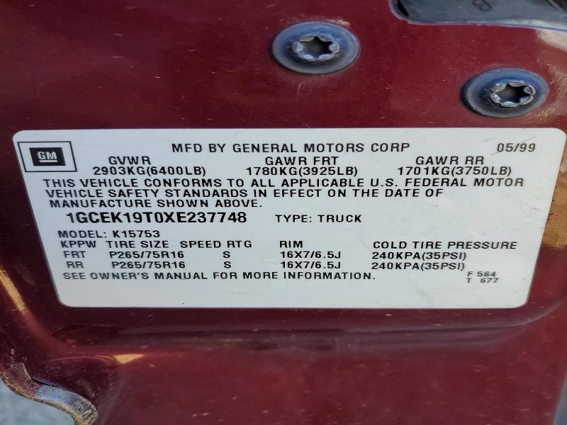 1999 Chevrolet Silverado K1500