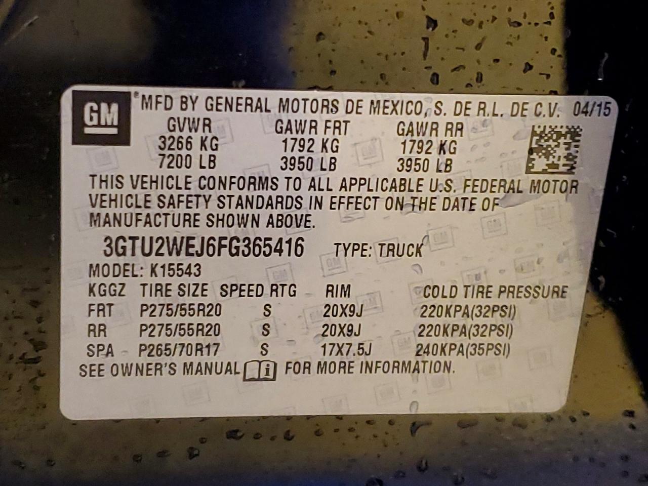 2015 GMC Sierra K1500 Denali