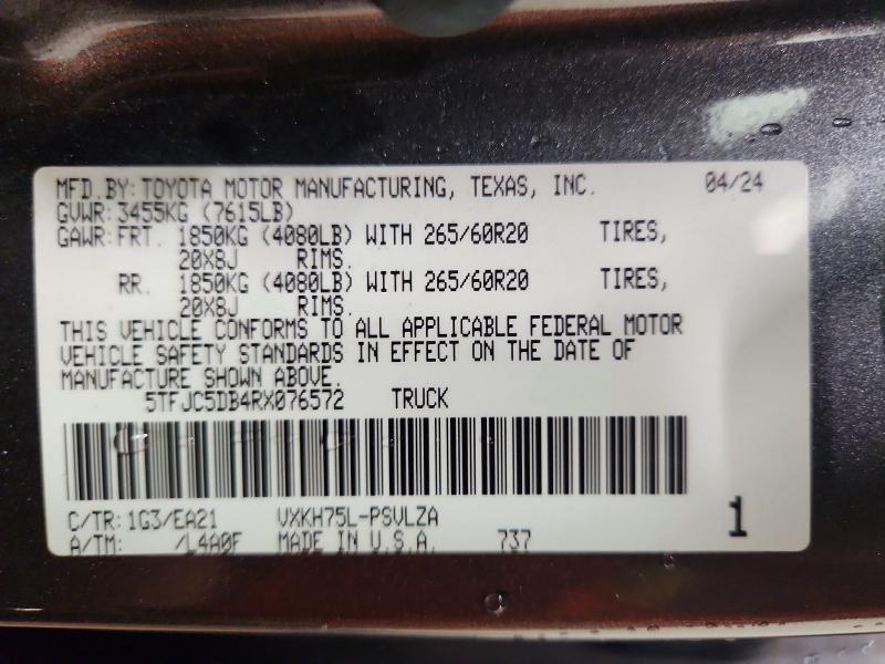 2024 Toyota Tundra Limited hv