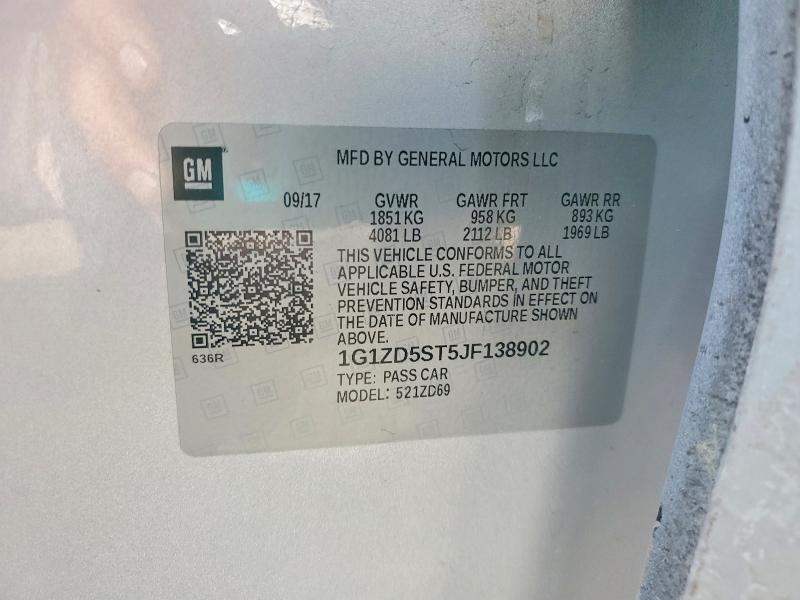 2018 Chevrolet Malibu lt