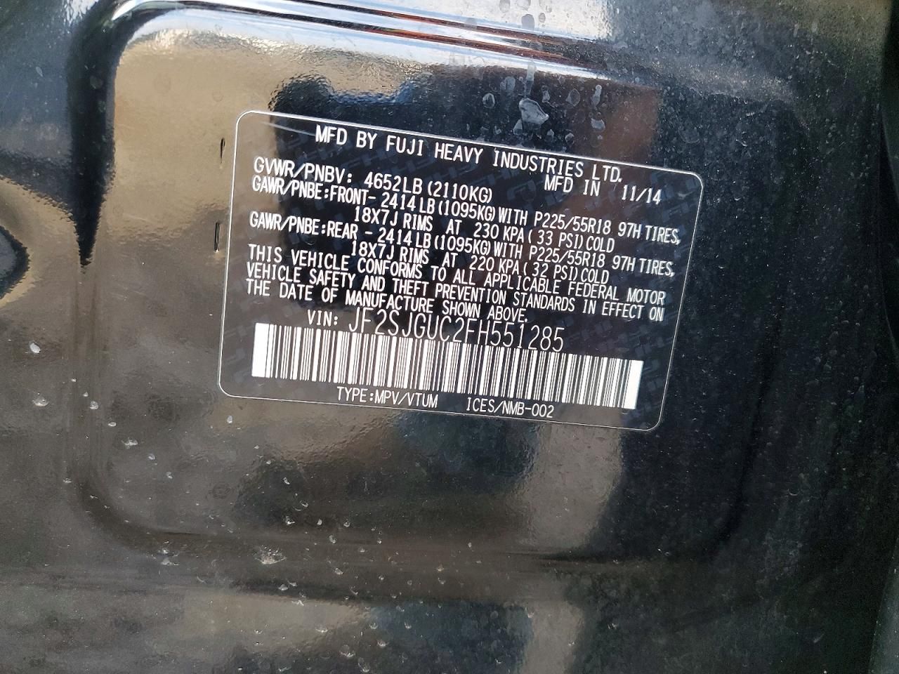 2015 Subaru Forester 2.0xt Touring