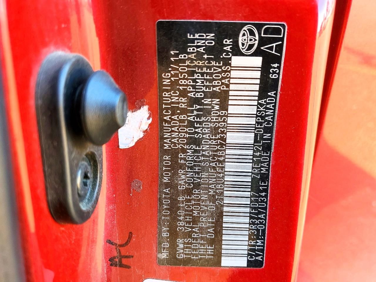 2011 Toyota Corolla Base