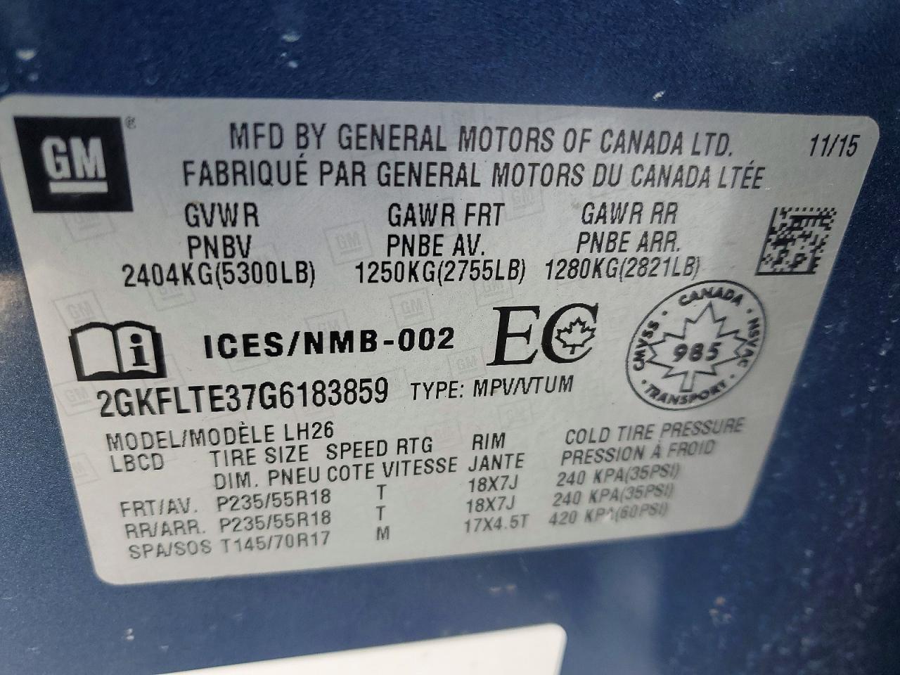 2016 GMC Terrain sle